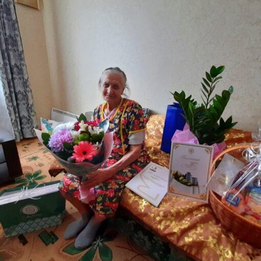 Евгения Григорьевна Морозюк, ветеран, благодарность, СП, поздравление