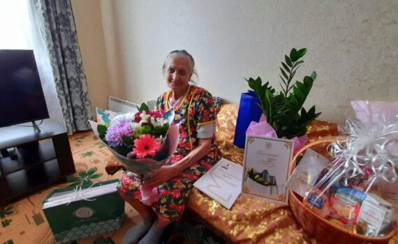 Евгения Григорьевна Морозюк, ветеран, благодарность, СП, поздравление