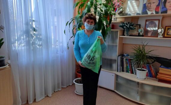 продукты, благодарность, акция "Доброе сердце"