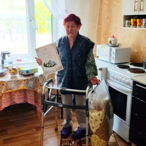 Валентина Фёдоровна Лебедева, ветеран, поздравление, благодарность