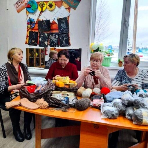 благодарность, тёплые вещи, вязание, серебряные волонтёры