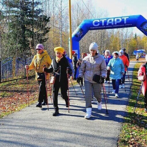 проект Старшее поколение, скандинавская ходьба, северная ходьба, ветераны, фонд Благодарность, Проект «Клуб активного долголетия «ЗОЖигай!»»