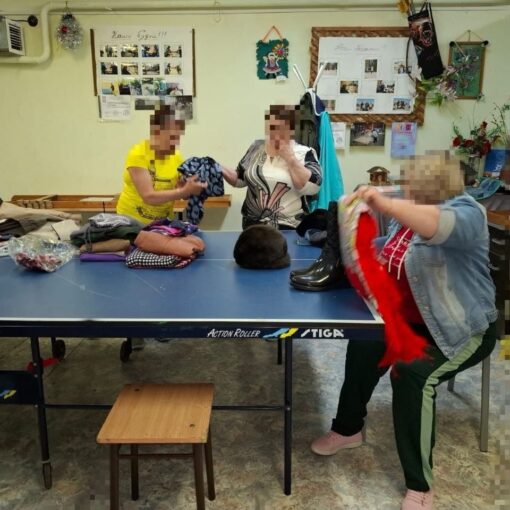 Лемпино. Акция по раздаче вещей Спешите делать добро