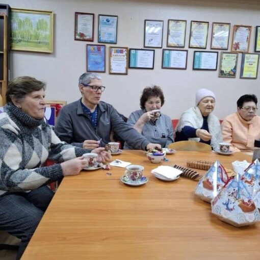 с.п.Сингапай Новогодняя встреча В кругу друзей, Общество инвалидов, совет ветеранов
