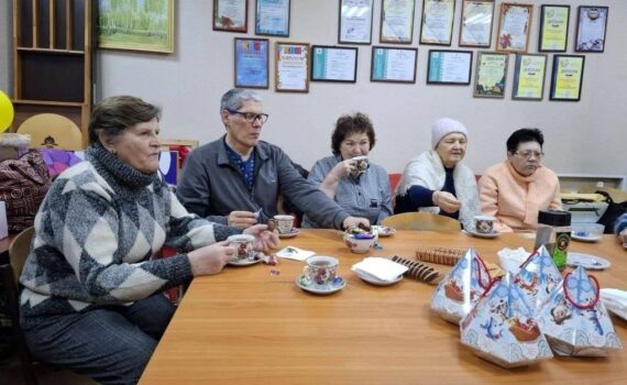 с.п.Сингапай Новогодняя встреча В кругу друзей, Общество инвалидов, совет ветеранов